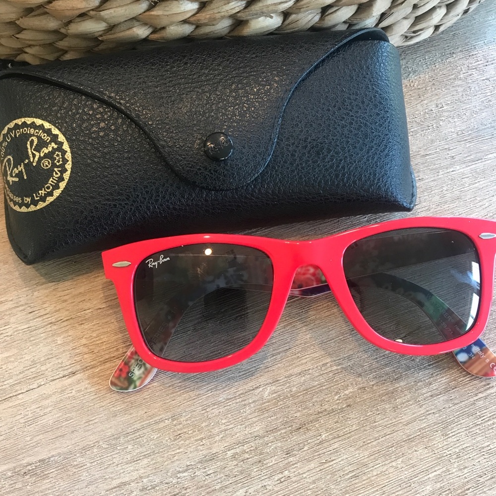 Red Ray-Ban Sunglasses